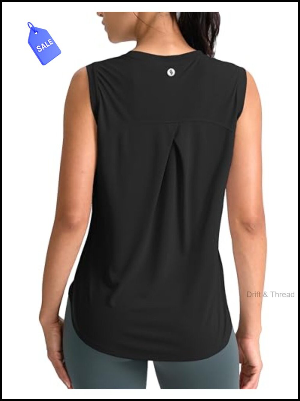 Women's Quick Dry Workout Tank Top High Neck Loose Fit Athletic Yoga Gym Shirt